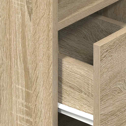 Bedside Cabinet with Drawer Sonoma Oak 25x31x66 cm