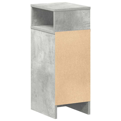 Bedside Cabinet with Drawer Concrete Grey 25x31x66 cm