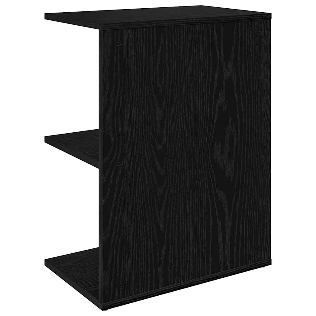 Bedside Tables 2 pcs Black Oak 46.5x29x61 cm Engineered Wood