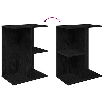 Bedside Tables 2 pcs Black Oak 46.5x29x61 cm Engineered Wood