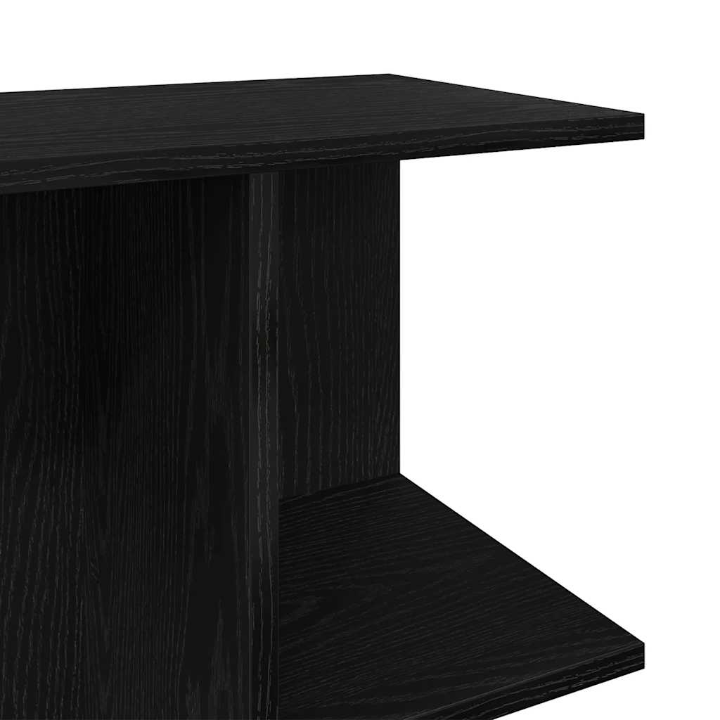 Bedside Tables 2 pcs Black Oak 46.5x29x61 cm Engineered Wood