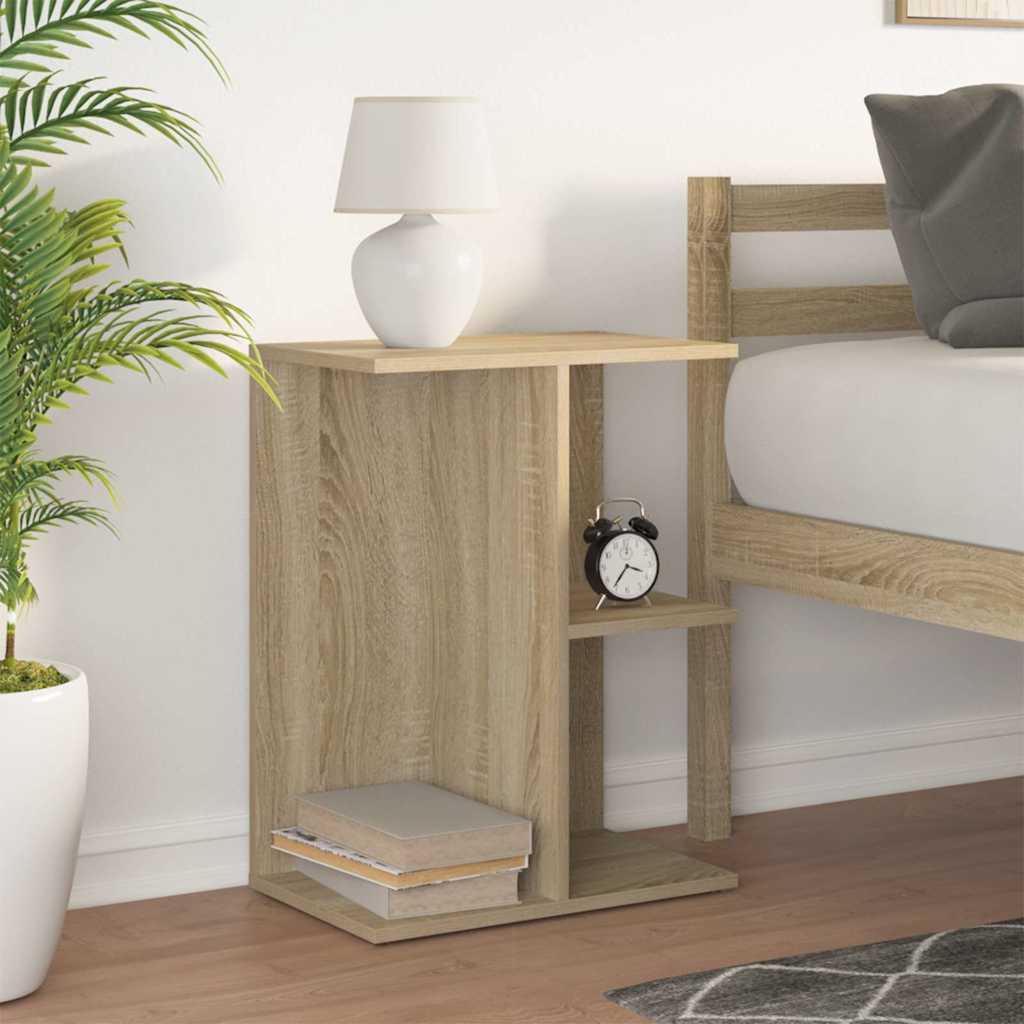 Bedside Table Sonoma Oak 46.5x29x61 cm Engineered Wood