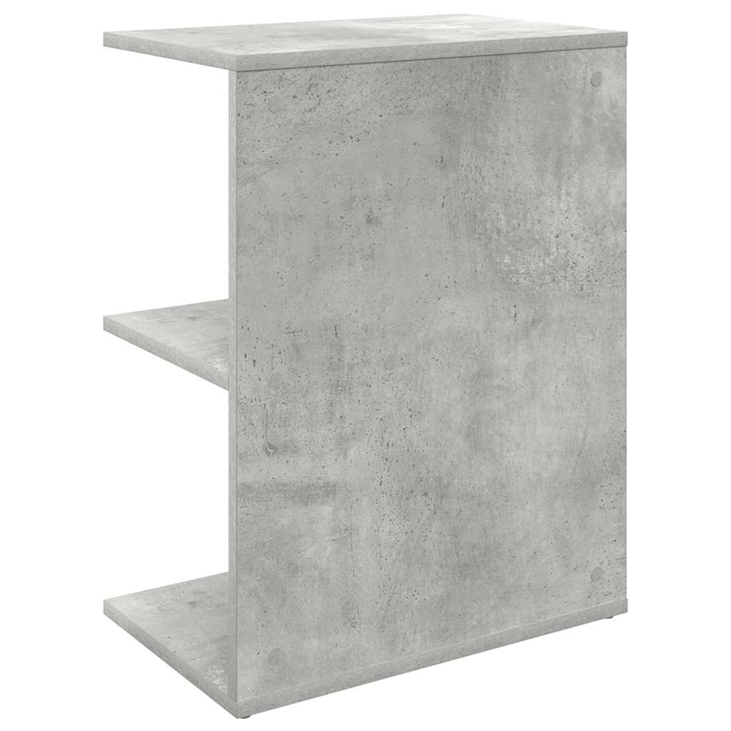 Bedside Table Concrete Grey 46.5x29x61 cm Engineered Wood