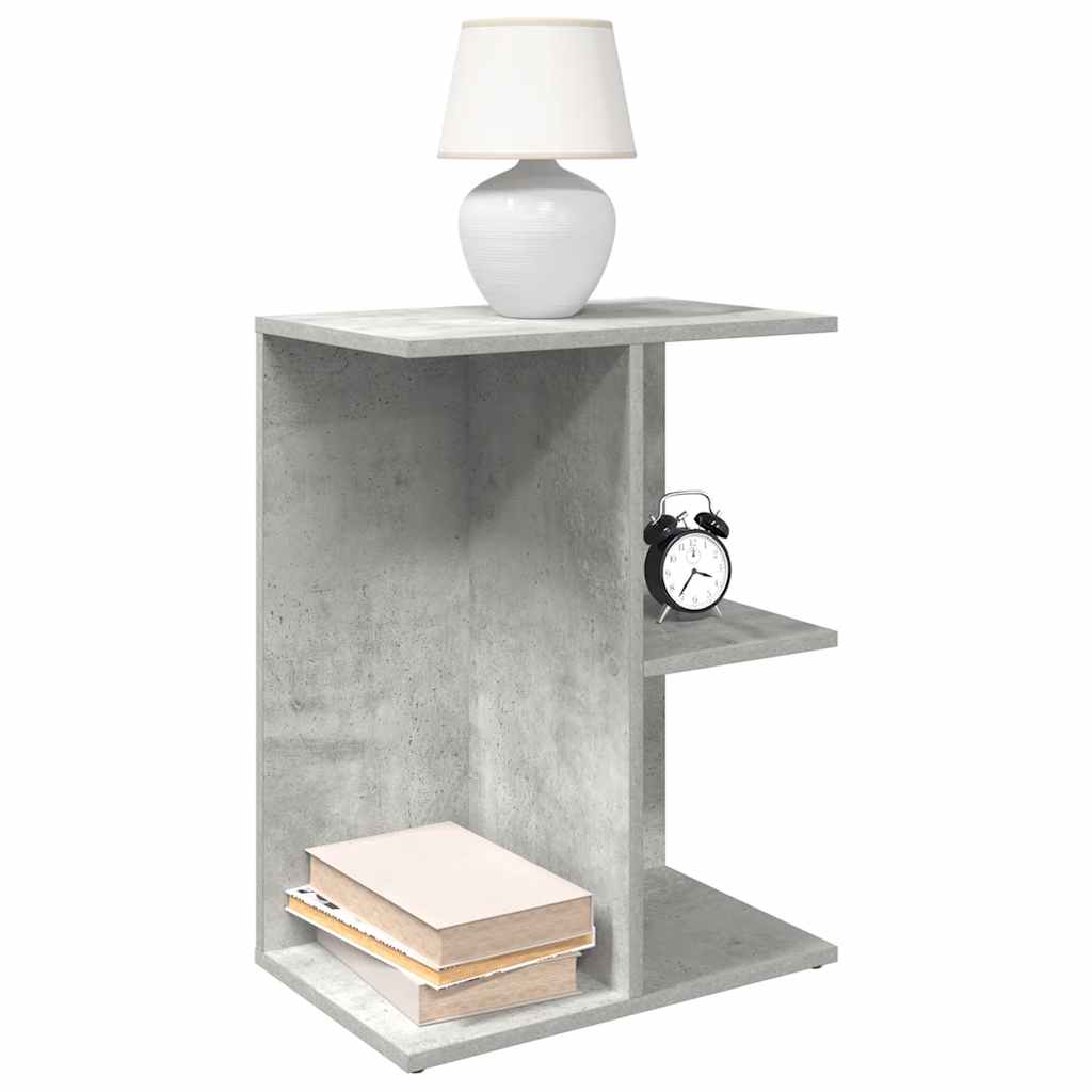 Bedside Table Concrete Grey 46.5x29x61 cm Engineered Wood