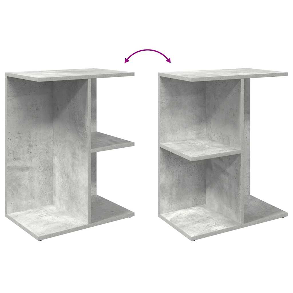 Bedside Tables 2 pcs Concrete Grey 46.5x29x61 cm Engineered Wood