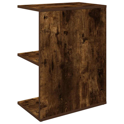 Bedside Table Smoked Oak 46.5x29x61 cm Engineered Wood