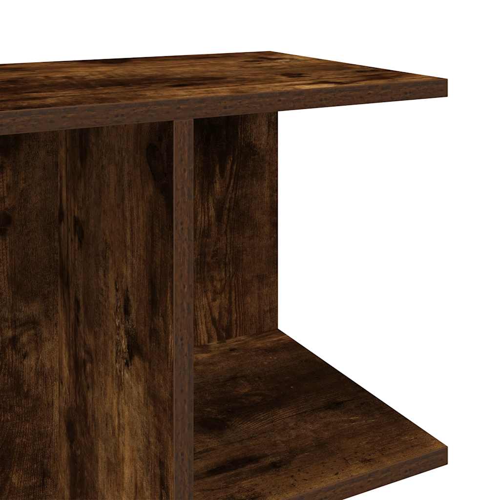 Bedside Table Smoked Oak 46.5x29x61 cm Engineered Wood