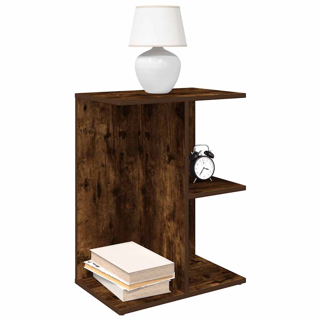 Bedside Table Smoked Oak 46.5x29x61 cm Engineered Wood