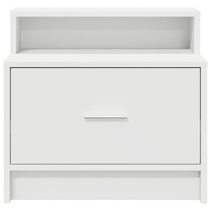 Bedside Cabinets with Drawer 2 pcs White 51x31x47 cm