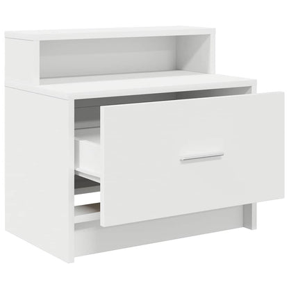 Bedside Cabinets with Drawer 2 pcs White 51x31x47 cm