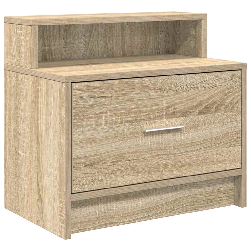 Bedside Cabinet with Drawer Sonoma Oak 51x31x47 cm