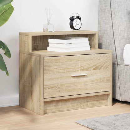 Bedside Cabinet with Drawer Sonoma Oak 51x31x47 cm