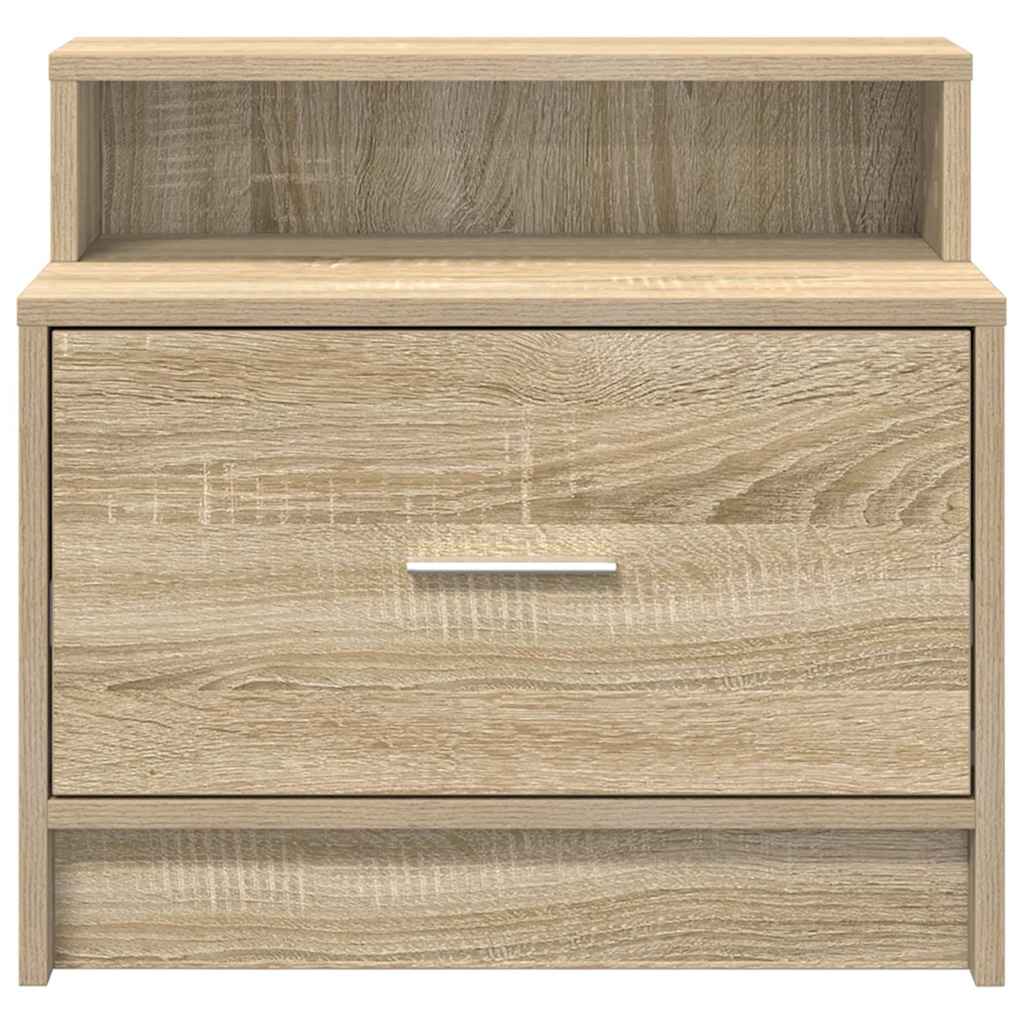 Bedside Cabinet with Drawer Sonoma Oak 51x31x47 cm