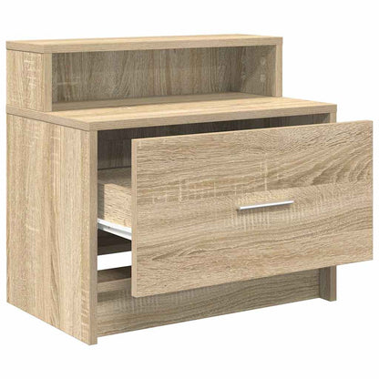 Bedside Cabinet with Drawer Sonoma Oak 51x31x47 cm