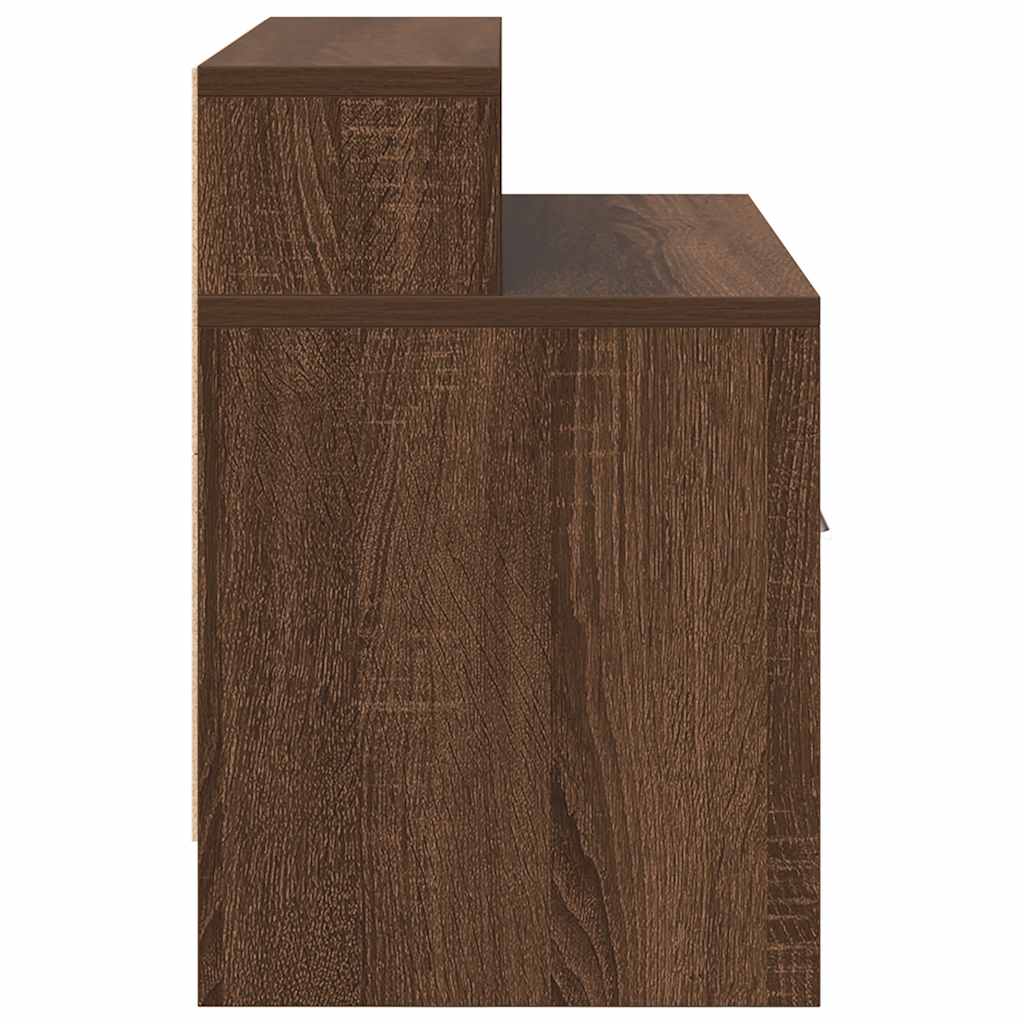 Bedside Cabinet with Drawer Brown Oak 51x31x47 cm