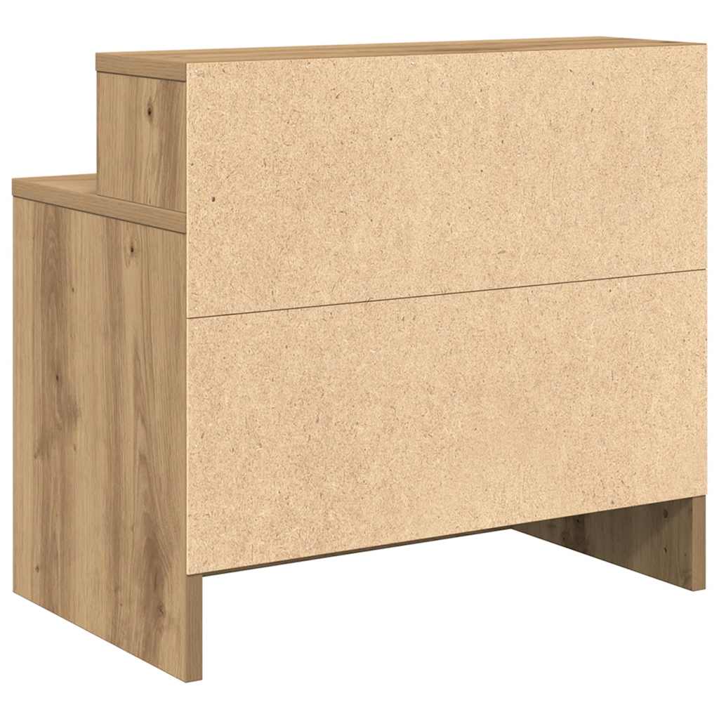 Bedside Cabinets with Drawer 2 pcs Artisan Oak 51x31x47 cm