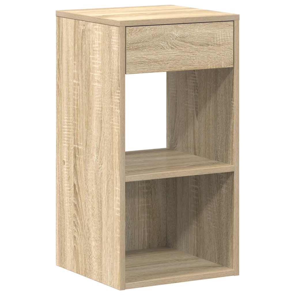 Bedside Cabinet with Drawer Sonoma Oak 35x34x66.5 cm