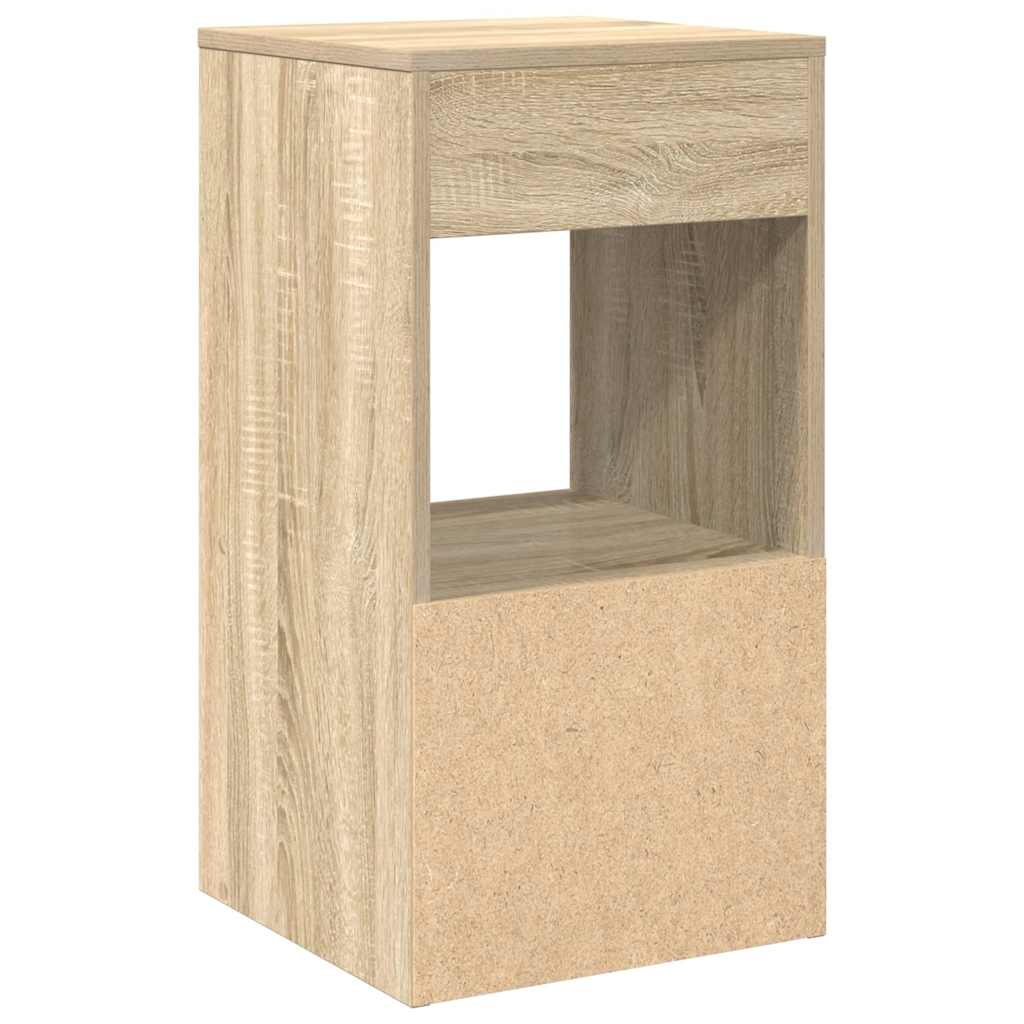 Bedside Cabinet with Drawer Sonoma Oak 35x34x66.5 cm