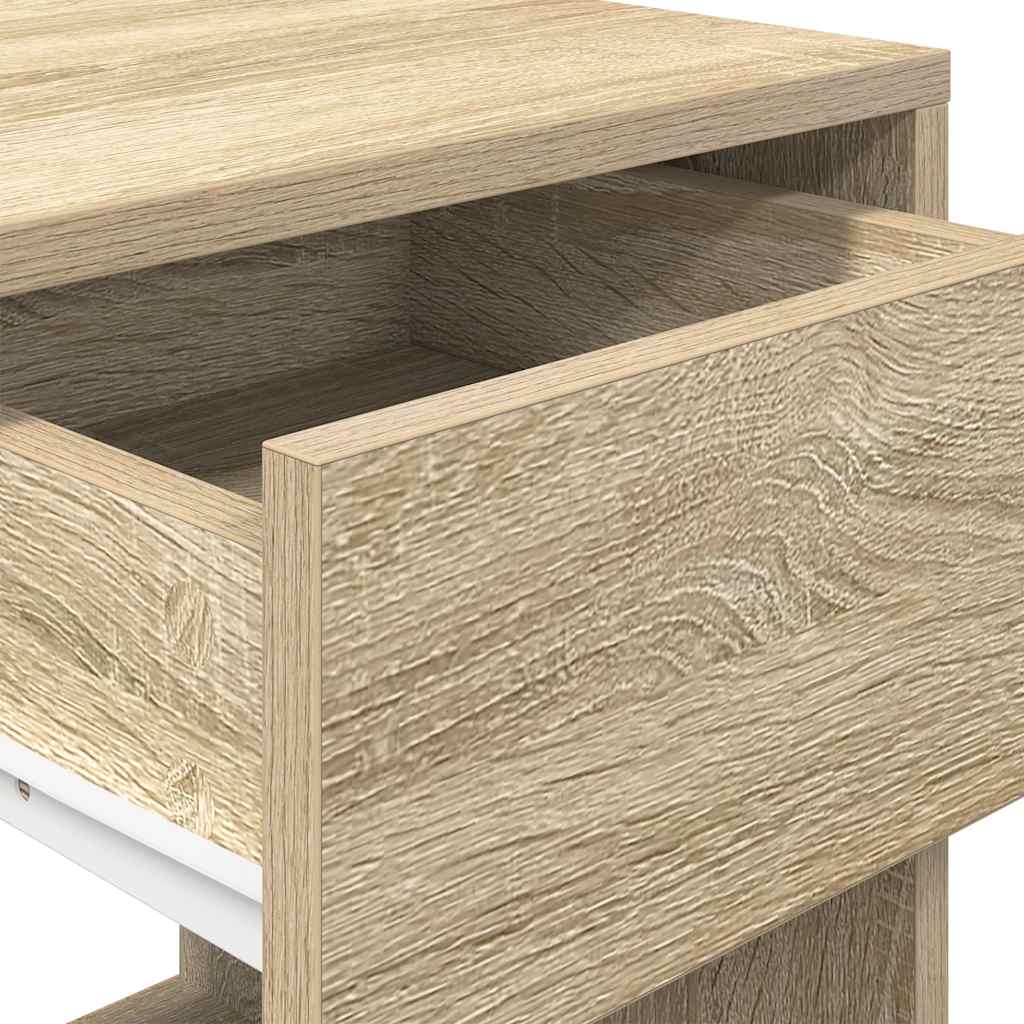 Bedside Cabinet with Drawer Sonoma Oak 35x34x66.5 cm