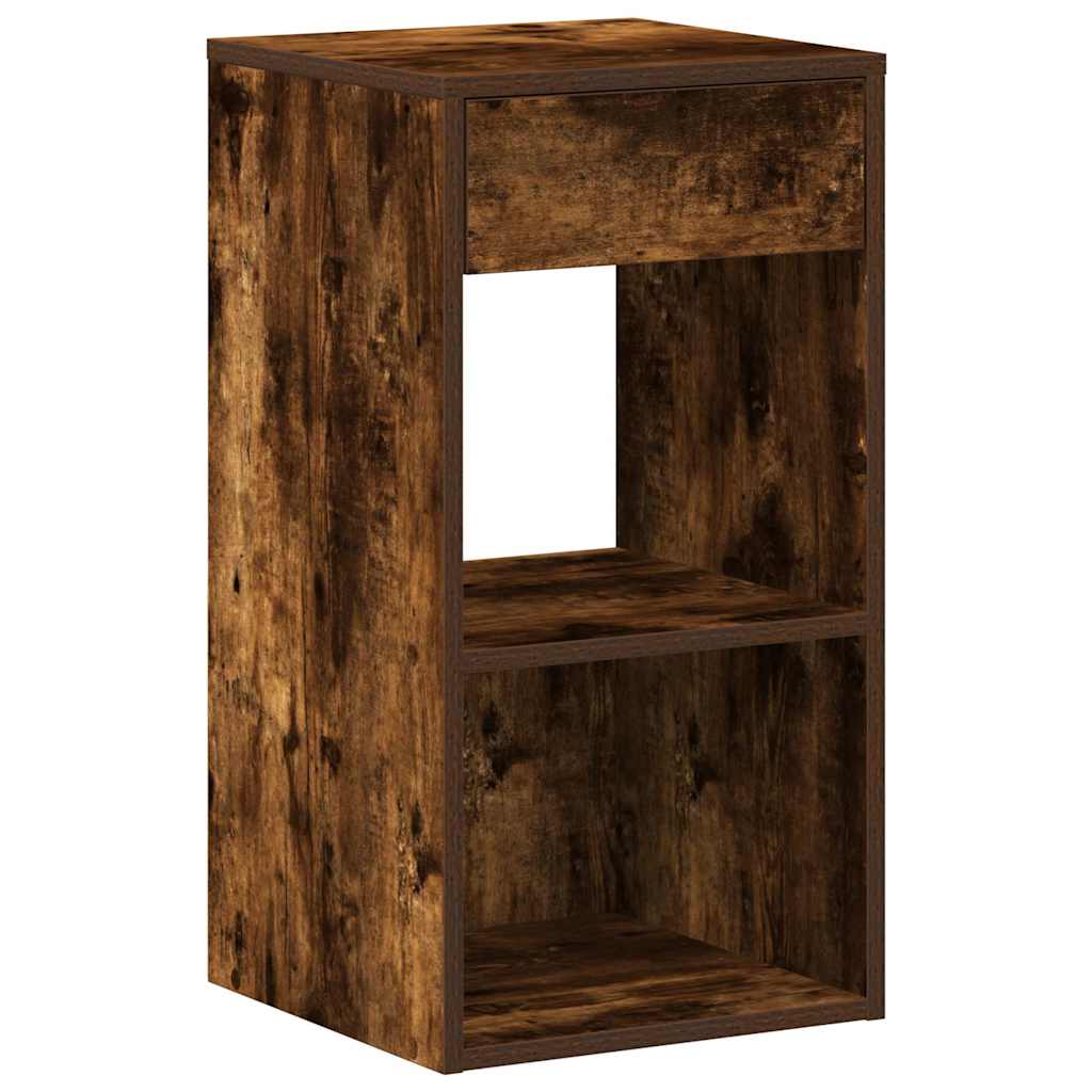 Bedside Cabinets with Drawer 2 pcs Smoked Oak 35x34x66.5 cm