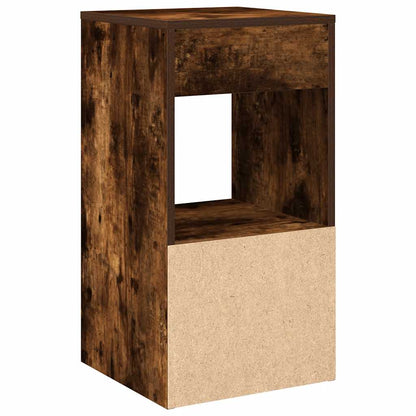 Bedside Cabinets with Drawer 2 pcs Smoked Oak 35x34x66.5 cm