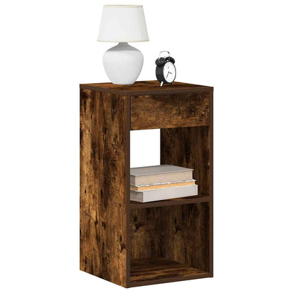 Bedside Cabinets with Drawer 2 pcs Smoked Oak 35x34x66.5 cm