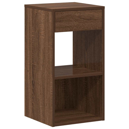 Bedside Cabinets with Drawer 2 pcs Brown Oak 35x34x66.5 cm