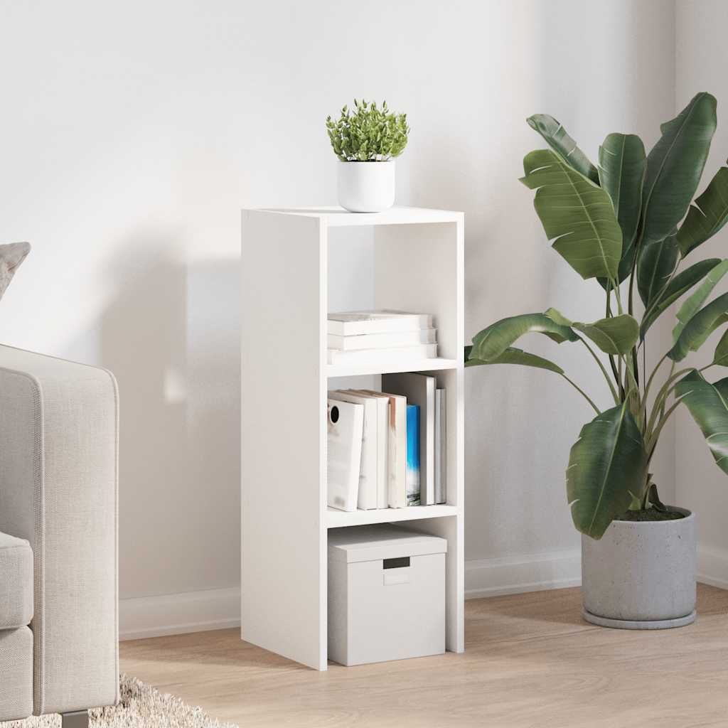 Bookcase Stackable White 30x30x80 cm Engineered Wood