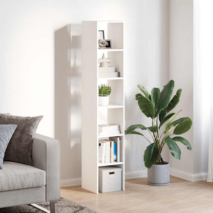 Bookcases 2 pcs Stackable White 30x30x80 cm Engineered Wood