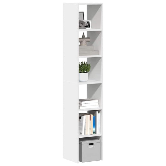 Bookcases 2 pcs Stackable White 30x30x80 cm Engineered Wood