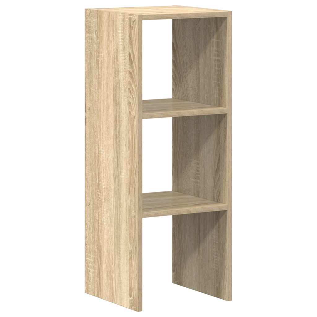 Bookcase Stackable Sonoma Oak 30x30x80 cm Engineered Wood