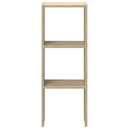 Bookcase Stackable Sonoma Oak 30x30x80 cm Engineered Wood