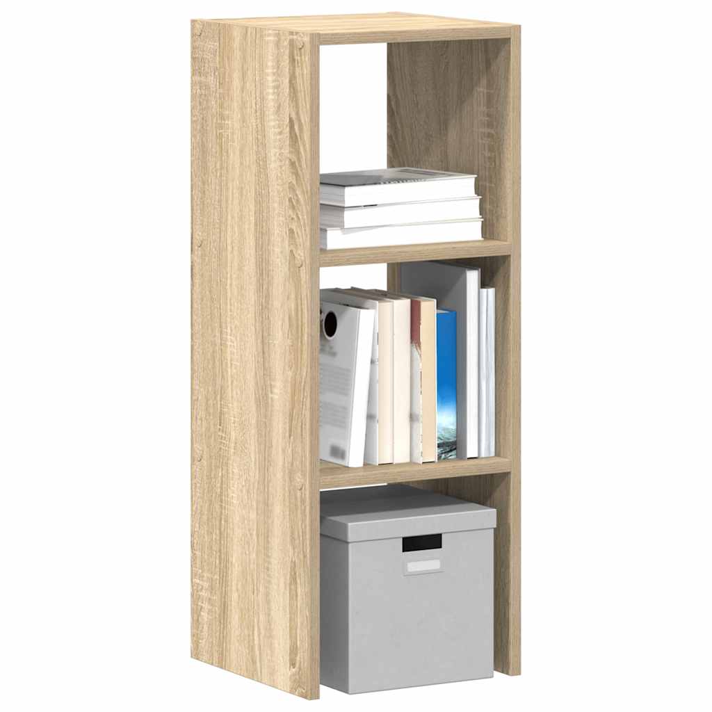 Bookcase Stackable Sonoma Oak 30x30x80 cm Engineered Wood