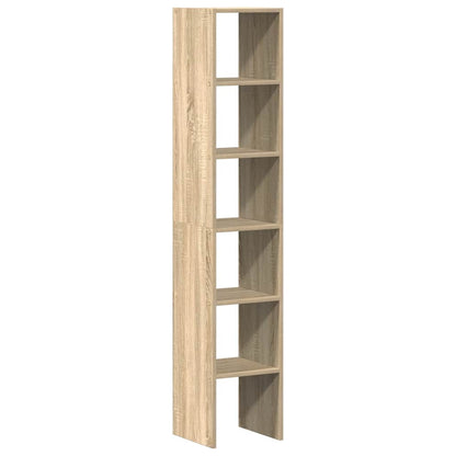 Bookcases 2 pcs Stackable Sonoma Oak 30x30x80 cm Engineered Wood