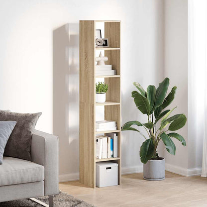 Bookcases 2 pcs Stackable Sonoma Oak 30x30x80 cm Engineered Wood