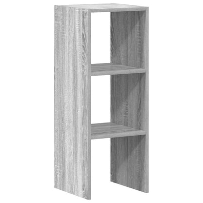 Bookcase Stackable Grey Sonoma 30x30x80 cm Engineered Wood