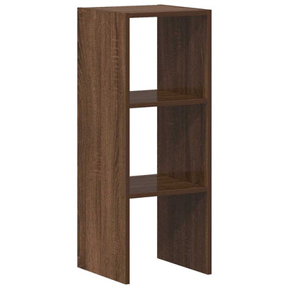 Bookcase Stackable Brown Oak 30x30x80 cm Engineered Wood