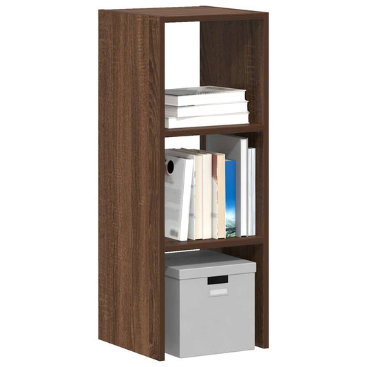 Bookcase Stackable Brown Oak 30x30x80 cm Engineered Wood