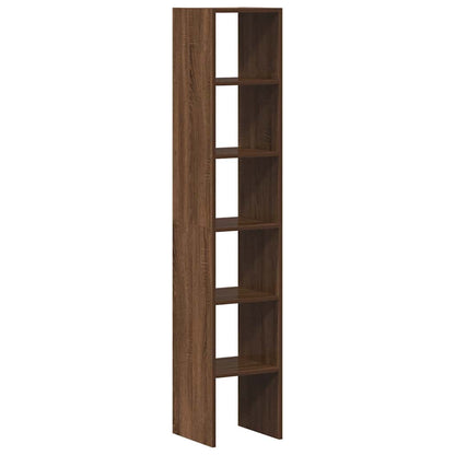 Bookcases 2 pcs Stackable Brown Oak 30x30x80 cm Engineered Wood