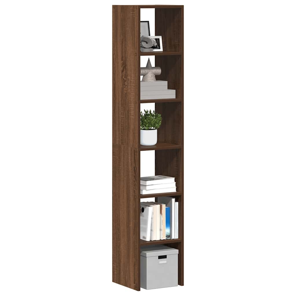 Bookcases 2 pcs Stackable Brown Oak 30x30x80 cm Engineered Wood