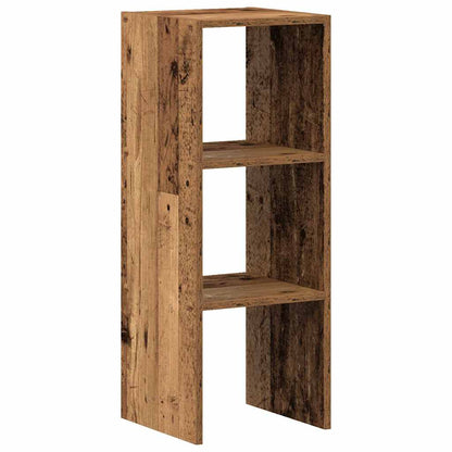 Bookcase Stackable Old Wood 30x30x80 cm Engineered Wood