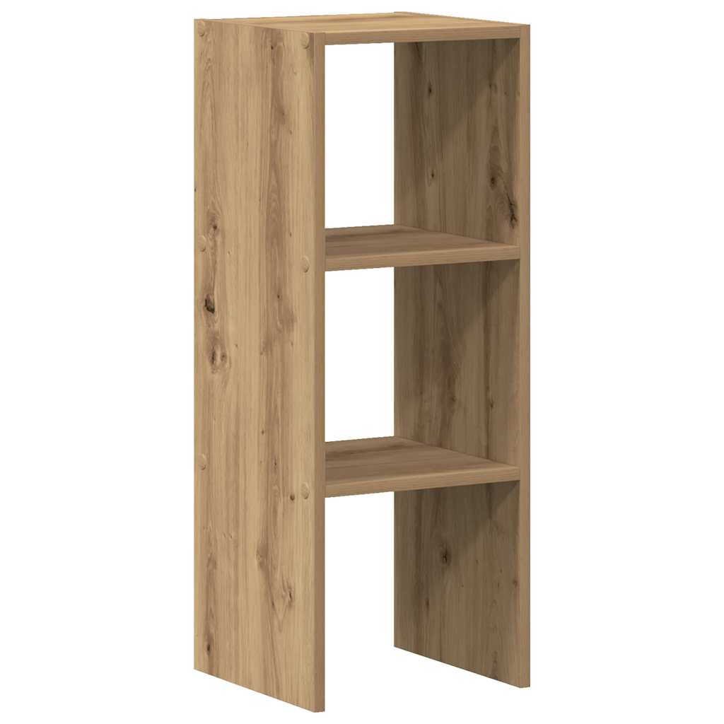 Bookcase Stackable Artisan Oak 30x30x80 cm Engineered Wood