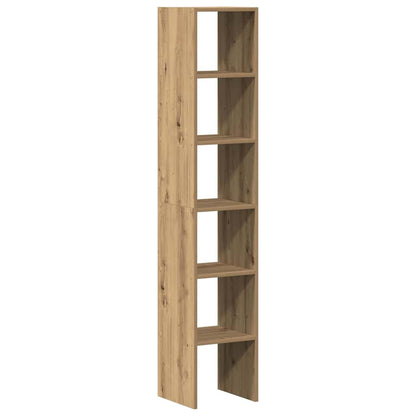 Bookcases 2 pcs Stackable Artisan Oak 30x30x80 cm Engineered Wood