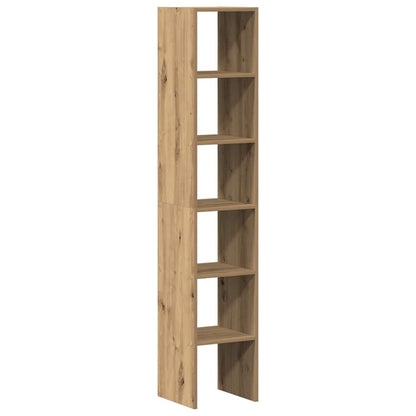 Bookcases 2 pcs Stackable Artisan Oak 30x30x80 cm Engineered Wood