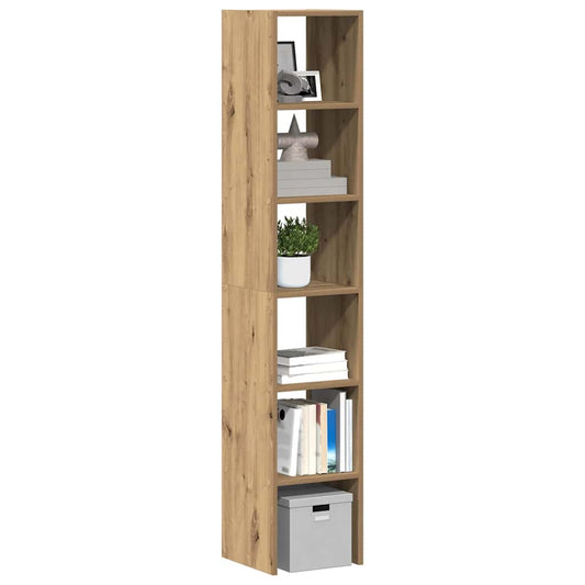 Bookcases 2 pcs Stackable Artisan Oak 30x30x80 cm Engineered Wood