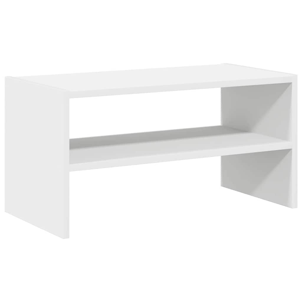 Shoe Rack Stackable White 60x30x30.5 cm