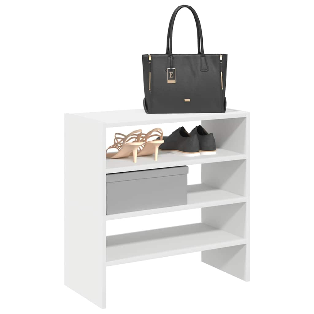 Shoe Racks 2 pcs Stackable White 60x30x30.5 cm