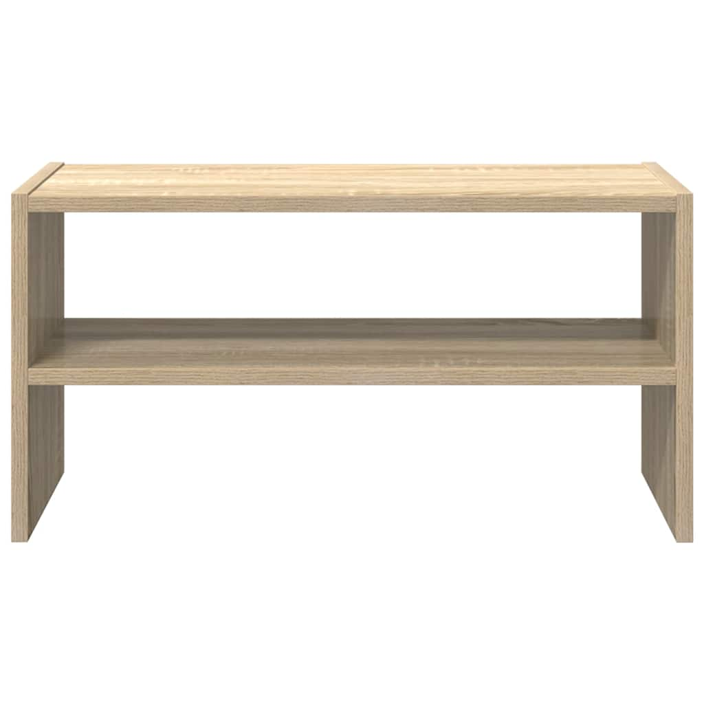 Shoe Rack Stackable Sonoma Oak 60x30x30.5 cm