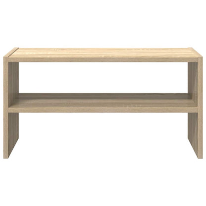 Shoe Rack Stackable Sonoma Oak 60x30x30.5 cm