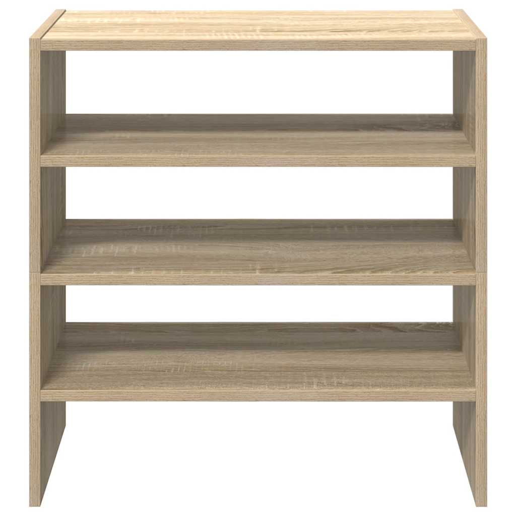 Shoe Racks 2 pcs Stackable Sonoma Oak 60x30x30.5 cm